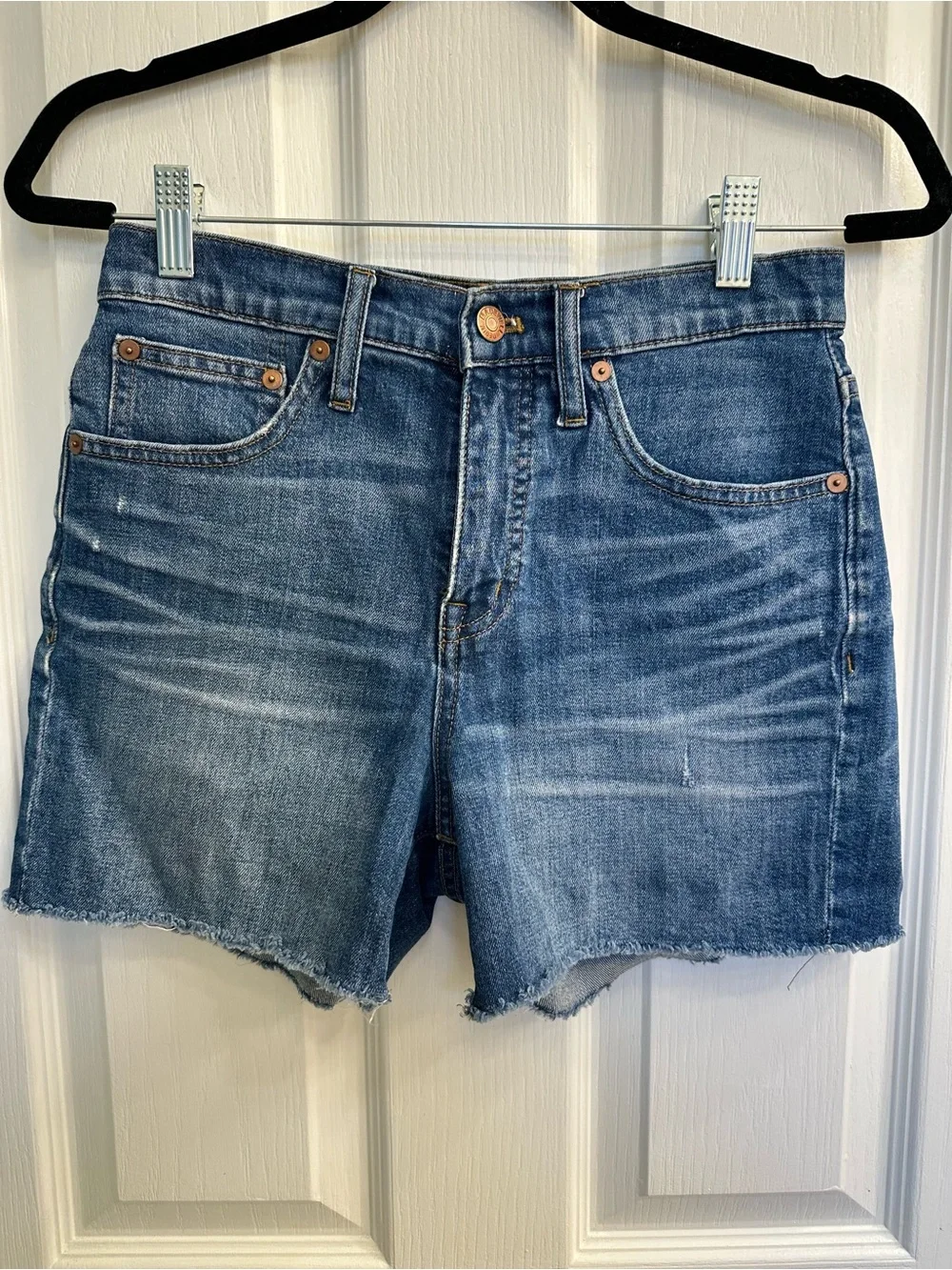 Madewell High Rise Denim Shorts - Medium Wash - 25